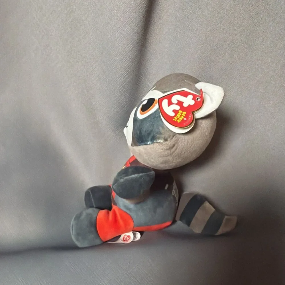 TY Beanie Baby Marvel Avengers Guardians Galaxy Super Hero ROCKET RACCOON -M